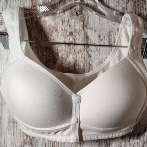 White Button-Front Bra NWOT